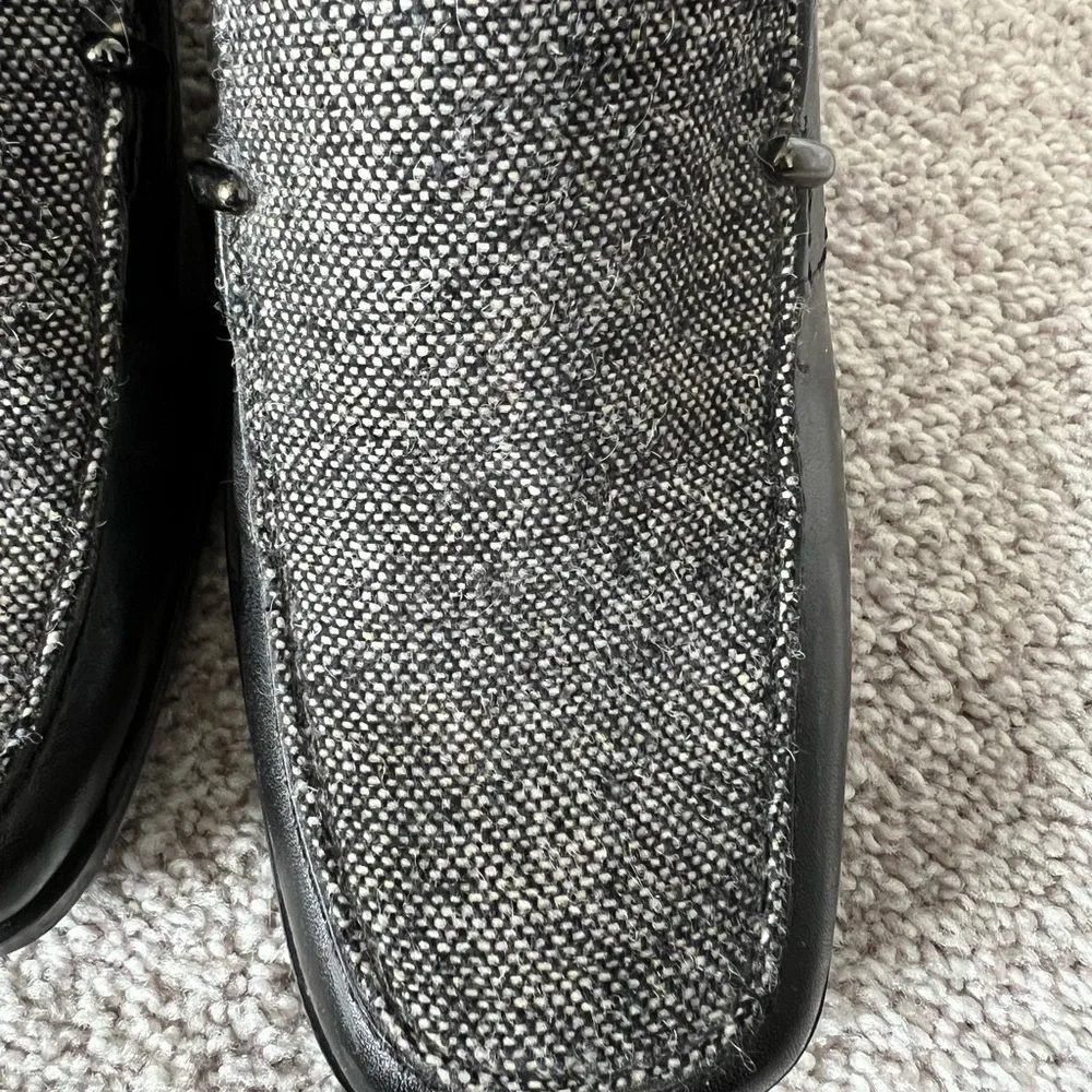 Bandolino Black and Gray Loafers size 6.5 EUC